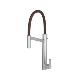 Monocomando Mesa Cozinha Bica Alta Fitro Twin Colore Cromado e Marrom 2241.C.MR