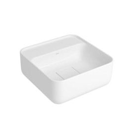 Cuba Quadrada Apoio com Mesa Deca 30cm Branco L.11030.M.17 Cuba Quadrada Apoio com Mesa Deca 30cm Branco L.11030.M.17