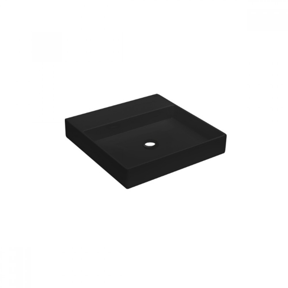 Cuba de Sobrepor com mesa Quadrada Borda fina Deca Preta Fosca L.129.94 Cuba de Sobrepor com mesa Quadrada Borda fina Deca Preta Fosca L.129.94