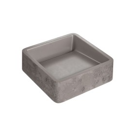 Cuba de Apoio Quadrada Etrusco Cimentícia Mocha 40cm Deca L.11040.ETR.64