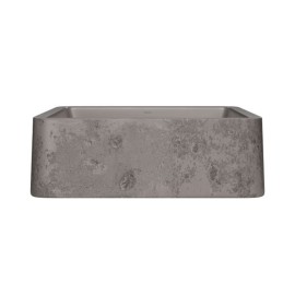 Cuba de Apoio Quadrada Etrusco Cimentícia Mocha 40cm Deca L.11040.ETR.64