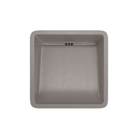 Cuba de Apoio Quadrada Etrusco Cimentícia Mocha 40cm Deca L.11040.ETR.64