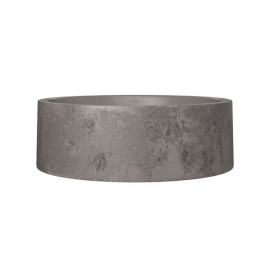 Cuba de Apoio Redonda Etrusco Cimentícia Mocha 40cm Deca L.12040.ETR.64