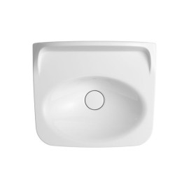 Cuba Retangular Apoio ou Suspensa Branco com Mesa Pérola Deca 50x42cm L.13050.M.PER.17