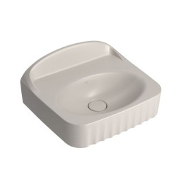 Cuba Retangular Apoio ou Suspensa Barbante com Mesa Pérola Deca 50x42cm L.13050.M.PER.26