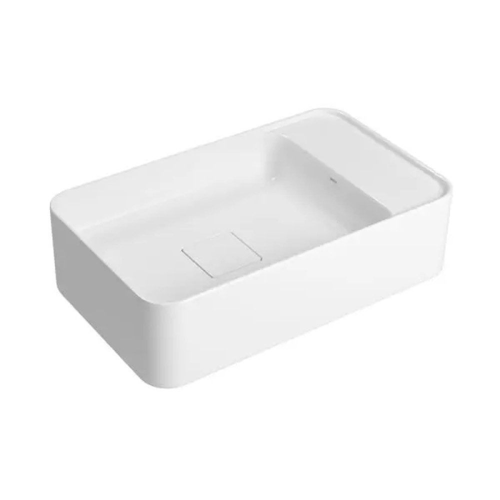 Cuba Slim Retangular Apoio 50cm com Deck Deca Branco L.13050.MD.17 Cuba Slim Retangular Apoio 50cm com Deck Deca Branco L.13050.MD.17
