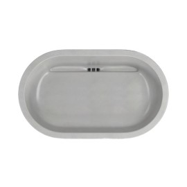 Cuba de Apoio Oblonga Etrusco Cimentícia Chumbo 50cm Deca L.14050.ETR.63