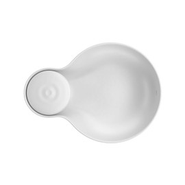 Cuba Oval de Apoio 60cm Branco Fosco Deca Gota L.16054.GT.16