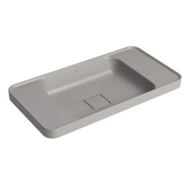 Cuba Retangular de Sobrepor 62cm Soft Antracite Deca Slim L.23062.MDE.85