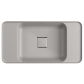 Cuba Retangular de Sobrepor 62cm Soft Antracite Deca Slim L.23062.MDE.85