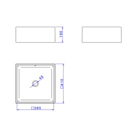 Cuba de Apoio Quadrado Volcano Deca L.70.54