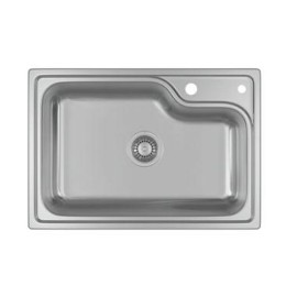Cuba de Cozinha Retangular c/Deck Deca 60x40cm Facile Inox CC.660.60.DK.INX