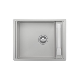 Cuba de Cozinha Retangular 50X40cm com Monocomando Deca Supra Hide Inox CC.670.40.SUP.INX