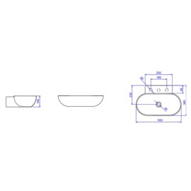 Cuba de Apoio Arco Duplo Com Deck Deca L.105.17 Cuba de Apoio Arco Duplo Com Deck Deca L.105.17