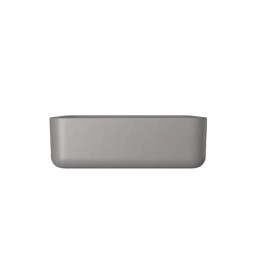 Cuba Slim Semi Encaixe Deca Quadrada Mesa 40cm Cinza Antracite L.61040.M.85 Cuba Slim Semi Encaixe Deca Quadrada Mesa 40cm Cinza Antracite L.61040.M.85