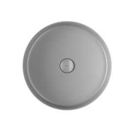 Cuba Redonda Inox Apoio 37 Cm Deca Antracite/Grafite LI.12037.GF.MT.VAL