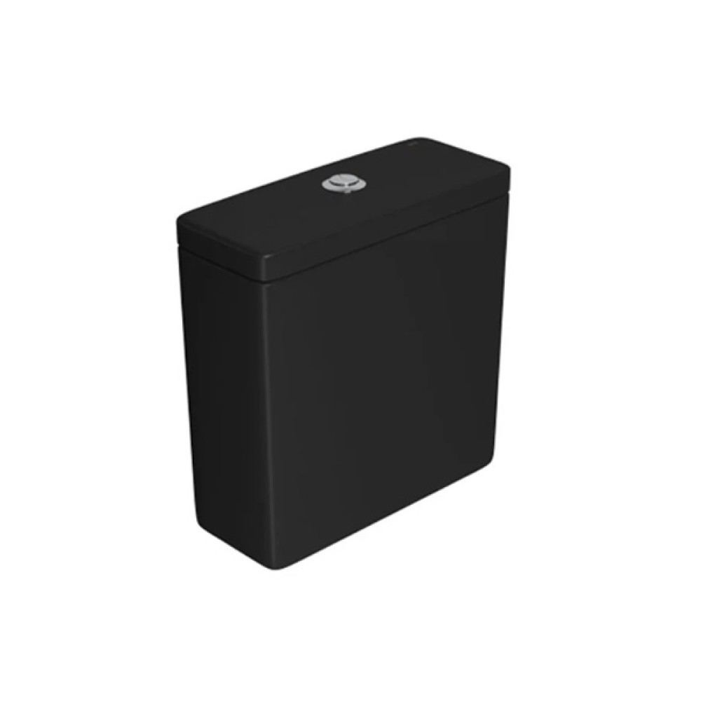 Caixa Acoplada Ebano Fosco Dual Flux (3 E 6L) Piano Deca Botao Cromado CD.21F.94 Caixa Acoplada Ebano Fosco Dual Flux (3 E 6L) Piano Deca Botao Cromado CD.21F.94