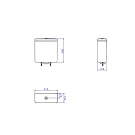 Caixa Acoplada Ebano Fosco Dual Flux (3 E 6L) Piano Deca Botao Cromado CD.21F.94 Caixa Acoplada Ebano Fosco Dual Flux (3 E 6L) Piano Deca Botao Cromado CD.21F.94