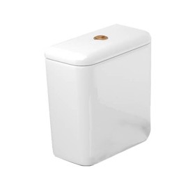 Caixa Acoplada Dual Flux (3 E 6L) Carrara/Nuova Deca Botao Gold Matte CD.11F.GL.MT.17