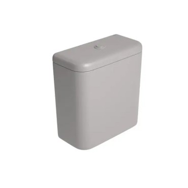 Caixa Acoplada Monocromatica Carrara com Acionamento Duo Soft Antracite CD.11F.SFAT.85