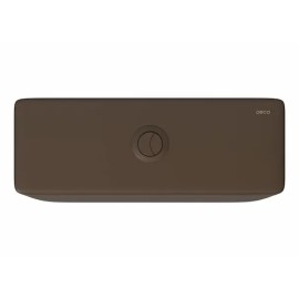 Caixa Acoplada Monocromática LK com Acionamento Duo Marrom Fosco CD.23F.MRFC.22