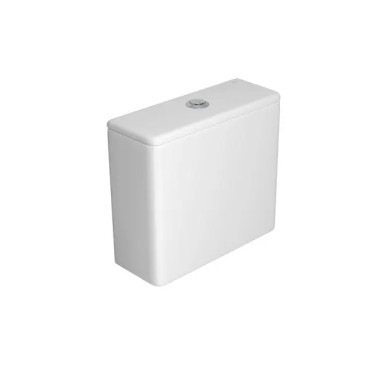 Caixa Acoplada Branca Dual Flux (3 e 6 L) Slim Total Clean Deca Botão Cromado CD.86F.17