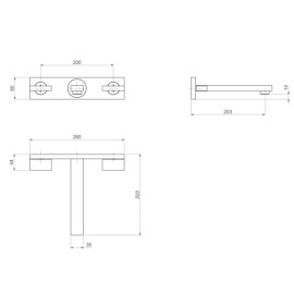 Misturador Parede Para Lavatorio Deca Dream Red Gold 1878.GL87.RD