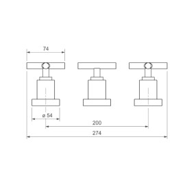 Misturador Bide duna classica antracite 1895.GF64.MT Misturador Bide duna classica antracite 1895.GF64.MT