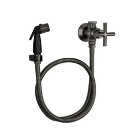 Ducha Higienica Com Registro E Derivacao Deca Duna Classica Dark Antracite/Grafite 1984.GF64.ACT.MT Ducha Higienica Com Registro E Derivacao Deca Duna Classica Dark Antracite/Grafite 1984.GF64.ACT.MT