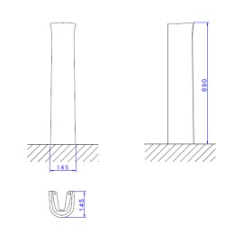 Coluna para Lavatório Caramelo Deca C.10.23 Coluna para Lavatório Caramelo Deca C.10.23