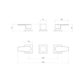 Misturador Bide Deca Level Black Matte 1895.BL26.MT Misturador Bide Deca Level Black Matte 1895.BL26.MT