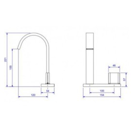 Torneira Gold Deca lavatorio Mesa Polo C/Chapa 1191.GL33