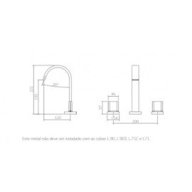 Misturador Deca Polo Black Noir 1877.BL33.NO Misturador Deca Polo Black Noir 1877.BL33.NO