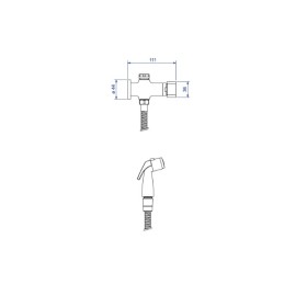 Ducha Higiênica Deca Polo c/Registro E Derivação Gold 1984.GL33.ACT