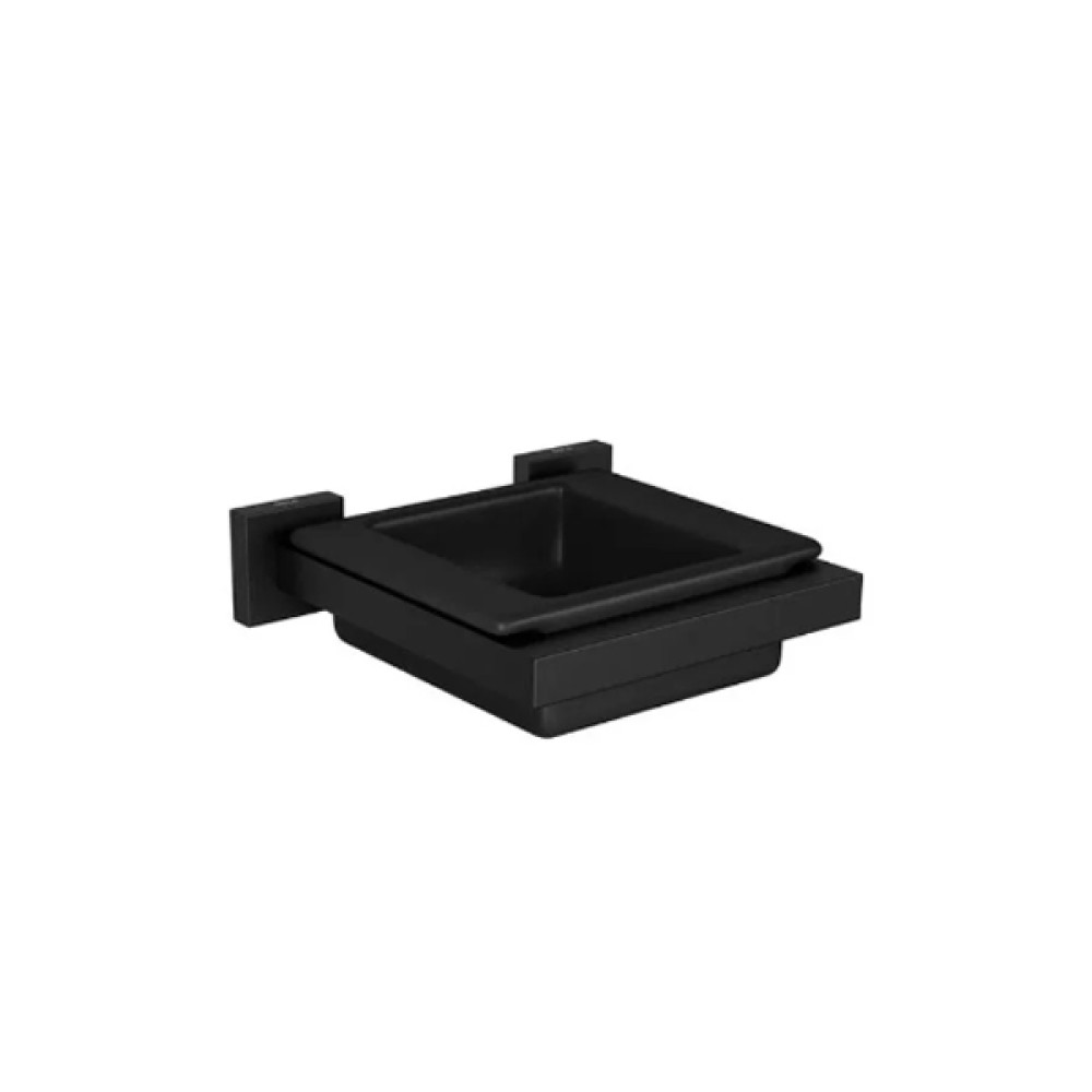 Saboneteira Parede Deca Quadratta Black Matte 2011.BL83.MT Saboneteira Parede Deca Quadratta Black Matte 2011.BL83.MT