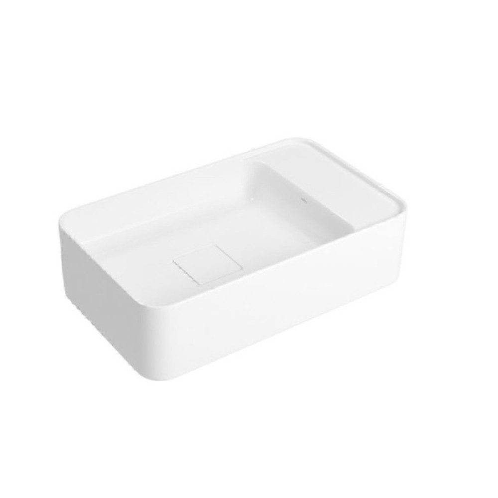 Cuba Retangular Apoio/Suspensa com Mesa Direita Deca 50cm Branco L.43050.MD.17 Cuba Retangular Apoio/Suspensa com Mesa Direita Deca 50cm Branco L.43050.MD.17