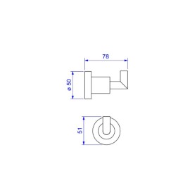 Cabide Slim Gold Deca 2060.GL.SLM