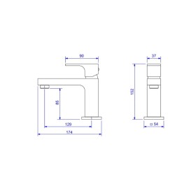 Misturador Black Matte Monocomando Unic Bica Baixa Deca 2875.BL90.MT Misturador Black Matte Monocomando Unic Bica Baixa Deca 2875.BL90.MT