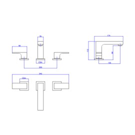Misturador Lavatorio Mesa Bica Baixa Deca Unic Corten Matte 1875.CT90.MT Misturador Lavatorio Mesa Bica Baixa Deca Unic Corten Matte 1875.CT90.MT
