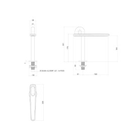 Bica lavatório Mesa memphis baixa deca you dynamic blue 1790.GF107.AZ.MT Bica lavatório Mesa memphis baixa deca you dynamic blue 1790.GF107.AZ.MT