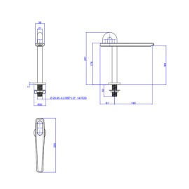 Bica Lavatório Mesa Memphis Baixa Deca You Dark Antracite/Dynamic Gold 1790.GF107.LS.MT