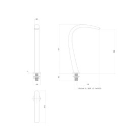 Bica lavatório Mesa wave média deca you black matte 1791.BL106.MT