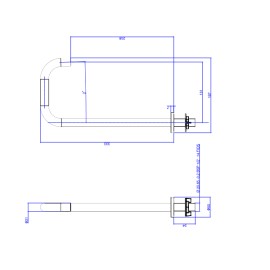 Bica lavatório Mesa quadrada média deca you antracite 1791.GF105.MT