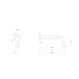 Bica lavatório Parede curta deca you dynamic white 1796.BR104.MT
