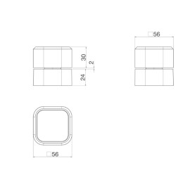 Acabamento Registro Gaveta Ate 1 Quadrada Deca You Inox 4900.INX105.PQ Acabamento Registro Gaveta Ate 1 Quadrada Deca You Inox 4900.INX105.PQ