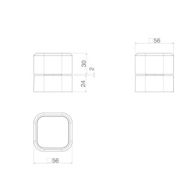 Acabamento Registro de Pressão 1/2 e 3/4 Quadrada Deca you Dynamic White 4916.BR105.PQ.MT