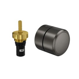 Acabamento Registro De Pressão 1/2 E 3/4 Redonda Deca You Dark Antracite/Grafite 4916.GF104.PQ.MT