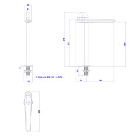 Bica Lavatorio Mesa Memphis Media Deca You Brown Matte 1791.MR107.MT