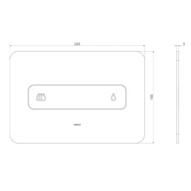 Acabamento Para Caixa Descarga Embutida Mecanica Hydra Quadra Duo Inox Deca You 4900.INX01