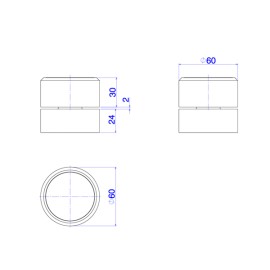 Acabamento Pequeno redonda deca you inox 4900.INX104.PQ